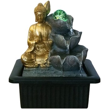 Bydlení Sošky a figurky Signes Grimalt Buddha Fontána Se Světlem Zlatá