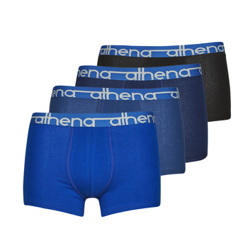 Spodní prádlo Muži Boxerky Athena EASY JEAN X4 Černá / Modrá