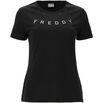 Textil Ženy Trička s krátkým rukávem Freddy S2WALT2 Černá