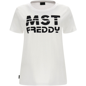 Textil Ženy Trička s krátkým rukávem Freddy S2WMAT1 Bílá