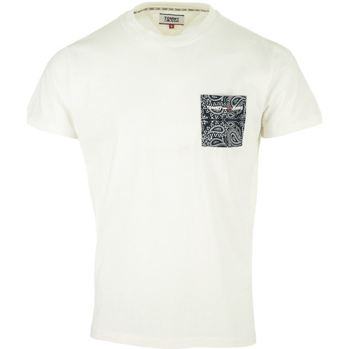 Textil Muži Trička s krátkým rukávem Tommy Hilfiger Contrast Pocket Tee Bílá