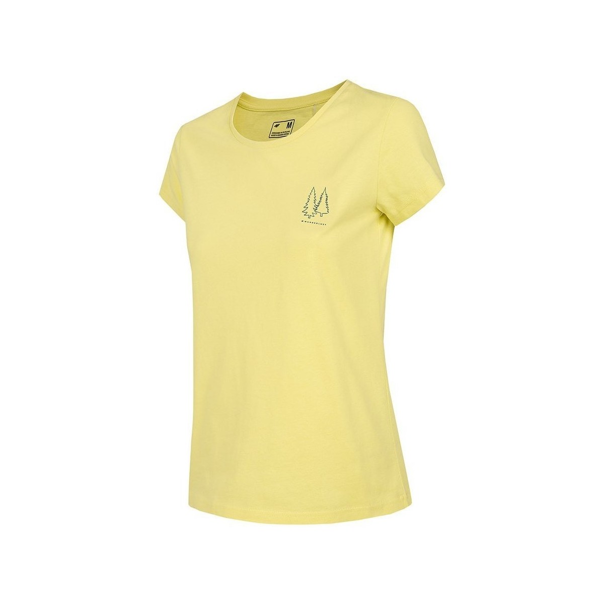 Textil Ženy Trička s krátkým rukávem 4F TSD068 Žlutá