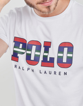 Polo Ralph Lauren G223SC41-SSCNCMSLM1-SHORT SLEEVE-T-SHIRT Bílá / Bílá