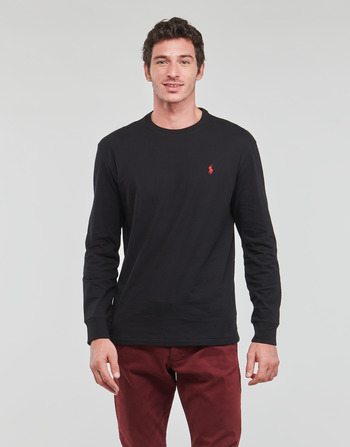 Textil Muži Trička s dlouhými rukávy Polo Ralph Lauren K224SC08-LSCNCLSM5-LONG SLEEVE-T-SHIRT Černá / Černá