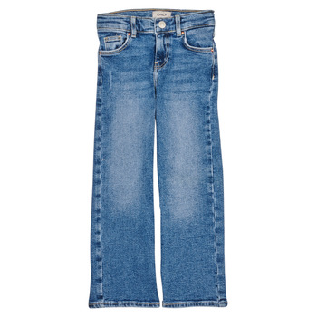Textil Dívčí Jeans široký střih Only KOGJUICY WIDE LEG Modrá