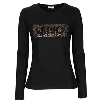 Textil Ženy Trička s dlouhými rukávy Liu Jo WF2485 Černá