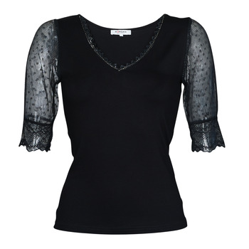 Textil Ženy Trička s krátkým rukávem Morgan DAMO Černá