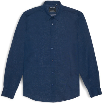 Textil Muži Košile s dlouhymi rukávy Antony Morato MMSL00667 FA400074 Modrá