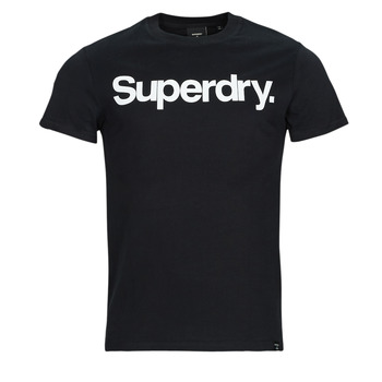 Textil Muži Trička s krátkým rukávem Superdry CL TEE Černá