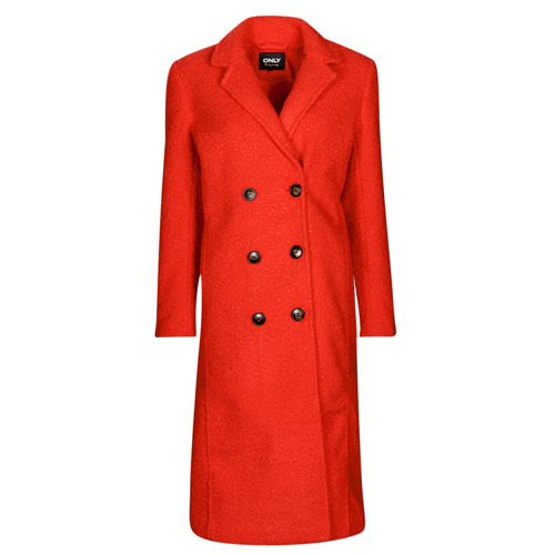 Textil Ženy Kabáty Only ONLPIPER  COAT CC OTW Červená