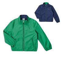 Textil Chlapecké Bundy Polo Ralph Lauren  Zelená / Tmavě modrá