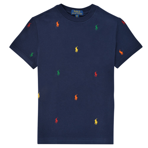 Textil Chlapecké Trička s krátkým rukávem Polo Ralph Lauren 323844626006 Tmavě modrá
