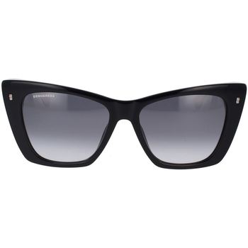 Hodinky & Bižuterie sluneční brýle Dsquared Occhiali da Sole  ICON 0006/S 80S Černá