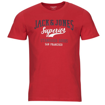 Textil Muži Trička s krátkým rukávem Jack & Jones JJELOGO TEE SS O-NECK 2 COL Červená