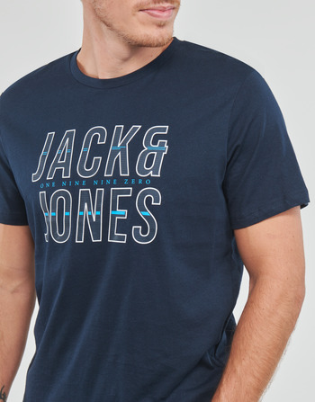 Jack & Jones JJXILO TEE SS CREW NECK Tmavě modrá