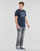 Textil Muži Trička s krátkým rukávem Jack & Jones JJXILO TEE SS CREW NECK Tmavě modrá