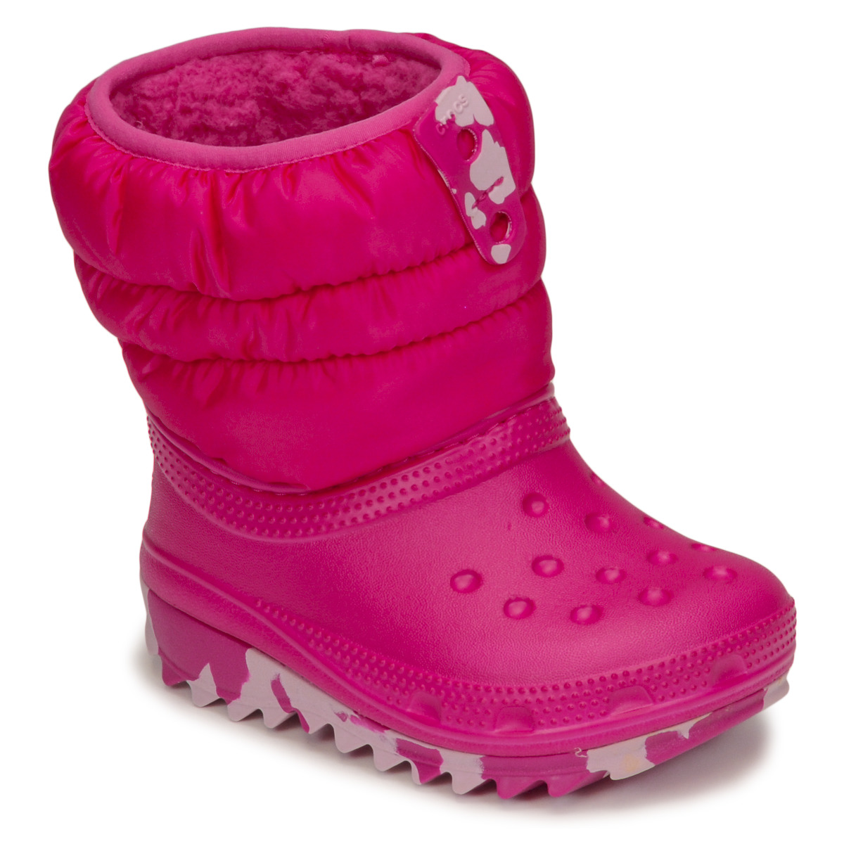 Boty Dívčí Zimní boty Crocs Classic Neo Puff Boot T Růžová
