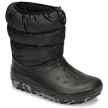 Boty Děti Zimní boty Crocs Classic Neo Puff Boot K Černá
