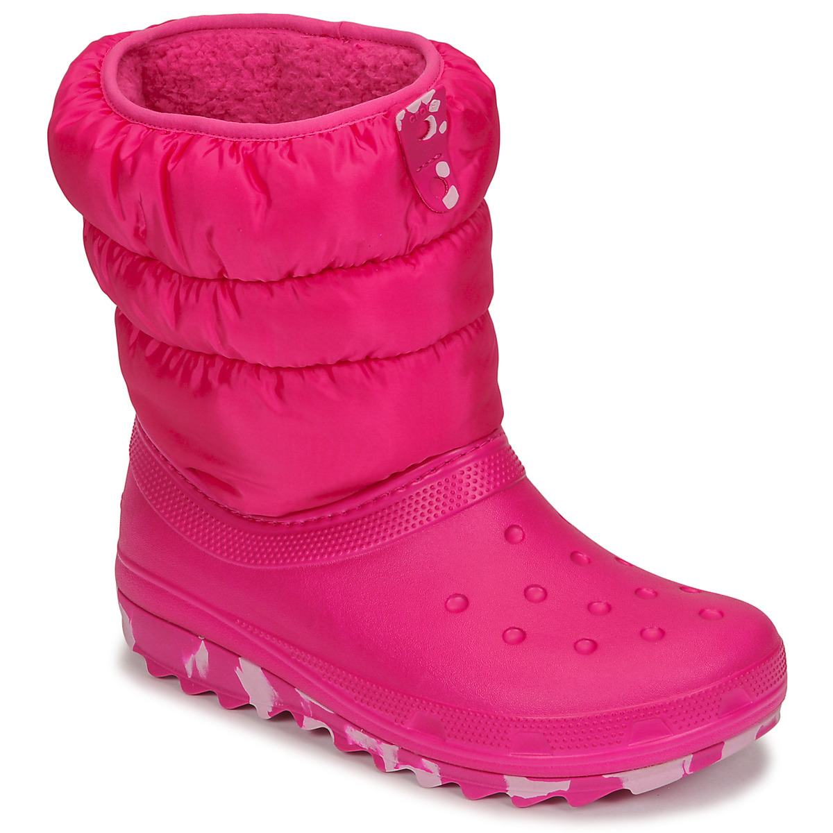 Boty Dívčí Zimní boty Crocs Classic Neo Puff Boot K Růžová