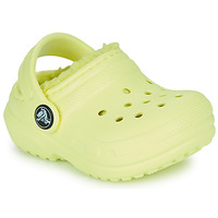 Boty Děti Pantofle Crocs Classic Lined Clog T Žlutá