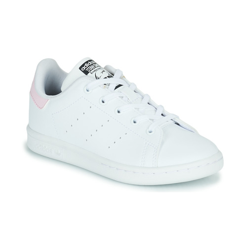Boty Dívčí Nízké tenisky adidas Originals STAN SMITH C Bílá / Růžová