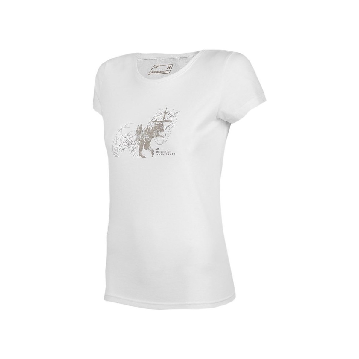 Textil Ženy Trička s krátkým rukávem 4F TSD067 Bílá