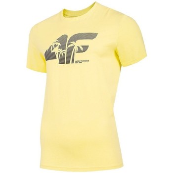 Textil Muži Trička s krátkým rukávem 4F TSM042 Žlutá