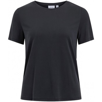 Textil Ženy Mikiny Vila Modala O Neck T-Shirt - Black Černá