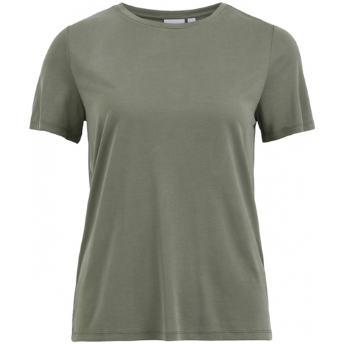 Textil Ženy Mikiny Vila Modala O Neck T-Shirt - Four Leaf Clover Zelená