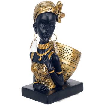 Bydlení Sošky a figurky Signes Grimalt Africká Postava Se Základnou Černá
