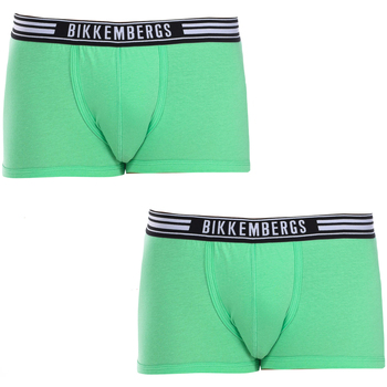 Spodní prádlo Muži Boxerky Bikkembergs BKK1UTR07BI-GREEN Zelená