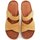 Boty Ženy pantofle Stella S923 okrové dámské letní nazouváky na klínku Okrová