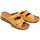 Boty Ženy pantofle Stella S923 okrové dámské letní nazouváky na klínku Okrová
