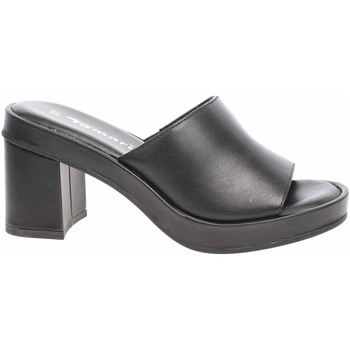 Boty Ženy Pantofle Tamaris Dámské pantofle  1-27245-38 black leather Černá