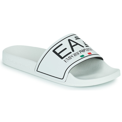 Boty pantofle Emporio Armani EA7 SHOES BEACHWEAR Bílá / Černá