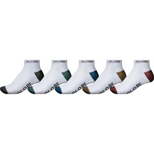 Spodní prádlo Ponožky Globe Ingles ankle sock 5 pack Bílá