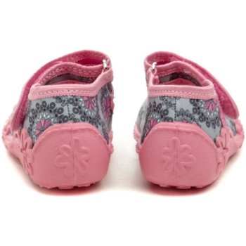 Vi-Gga-Mi růžové dětské plátěné sandálky BIANKA Šedá