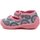 Boty Dívčí Bačkůrky pro miminka Vi-Gga-Mi růžové dětské plátěné sandálky BIANKA Šedá