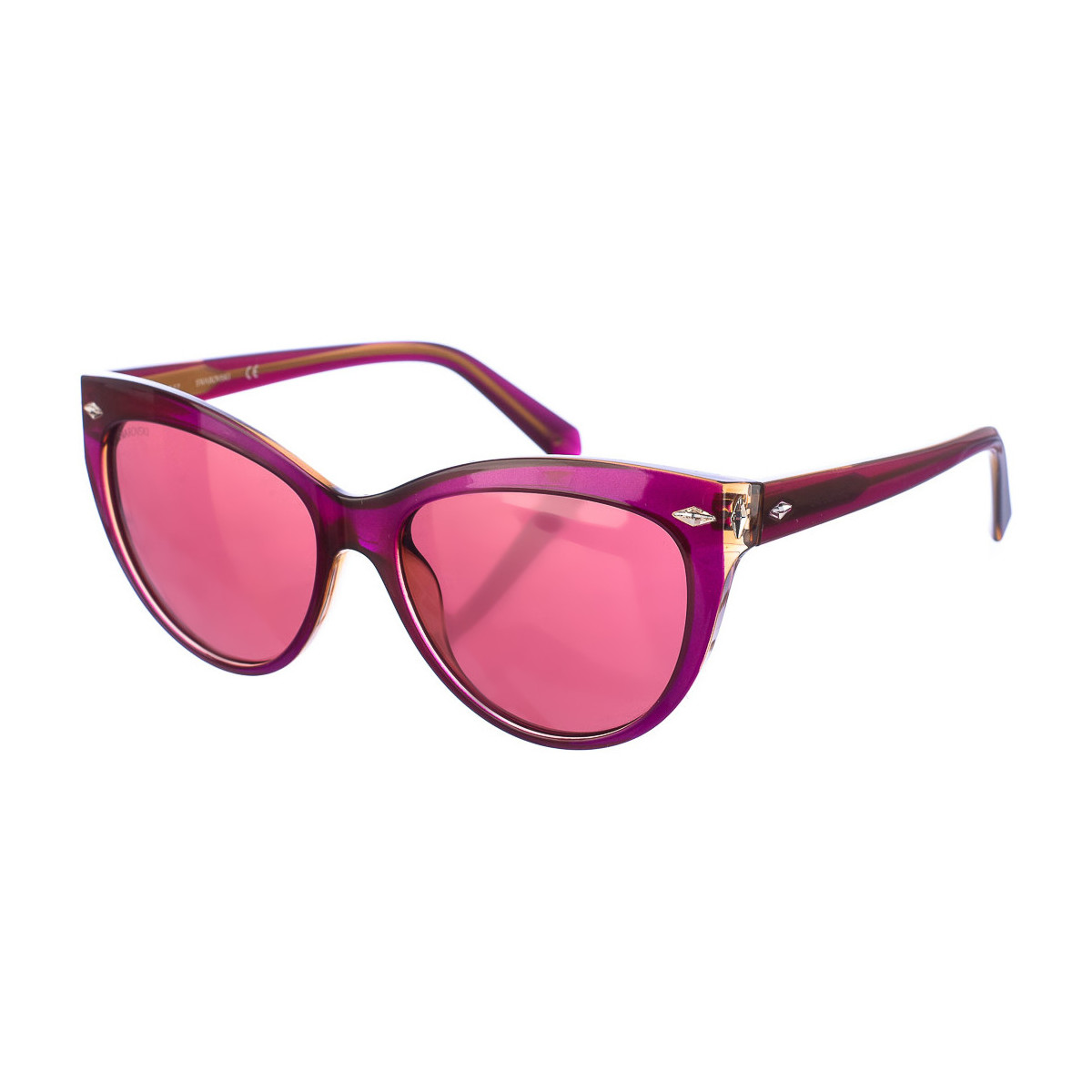 Hodinky & Bižuterie Ženy sluneční brýle Swarovski SK0176S-83S Fialová