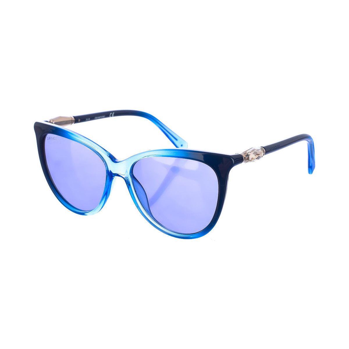 Hodinky & Bižuterie Ženy sluneční brýle Swarovski SK0226S-92V Modrá