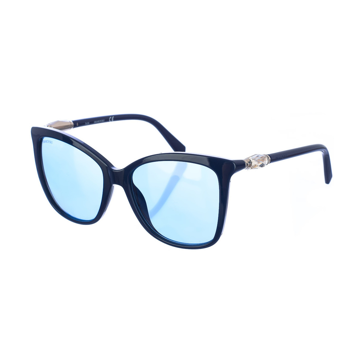 Hodinky & Bižuterie Ženy sluneční brýle Swarovski SK0227S-90V Modrá