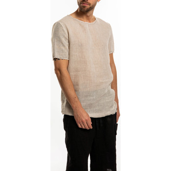 Textil Muži Trička s krátkým rukávem Takeshy Kurosawa 83333 | Lino Béžová
