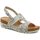 Boty Ženy Sandály Wasak W622 béžové dámské sandály na klínku Béžová
