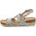 Boty Ženy Sandály Wasak W622 béžové dámské sandály na klínku Béžová
