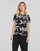 Textil Ženy Trička s krátkým rukávem Desigual ENYA Černá / Bílá