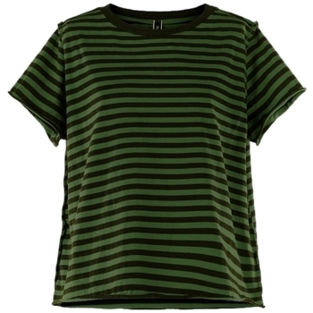 Textil Ženy Halenky / Blůzy Wendy Trendy Top 220837 - Black/Green Zelená