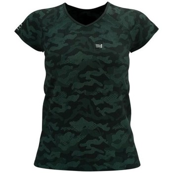 Textil Ženy Trička s krátkým rukávem Compressport Premium Černé, Zelené