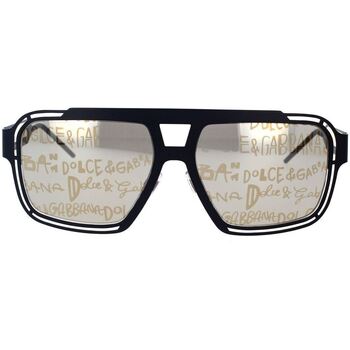 Hodinky & Bižuterie Muži sluneční brýle D&G Occhiali da Sole Dolce&Gabbana DG2270 1106K1 Černá