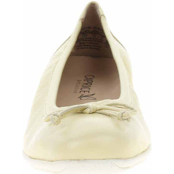 Caprice Dámské baleriny  9-22106-28 vanilla deer perl Žlutá