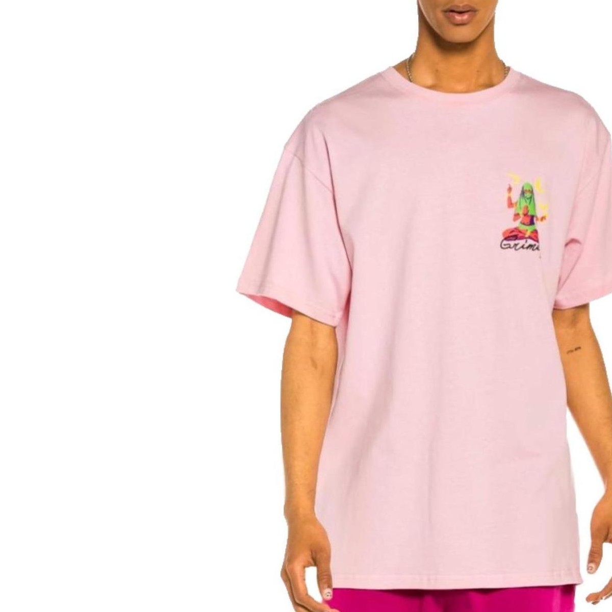 Textil Muži Trička s krátkým rukávem Grimey  Růžová
